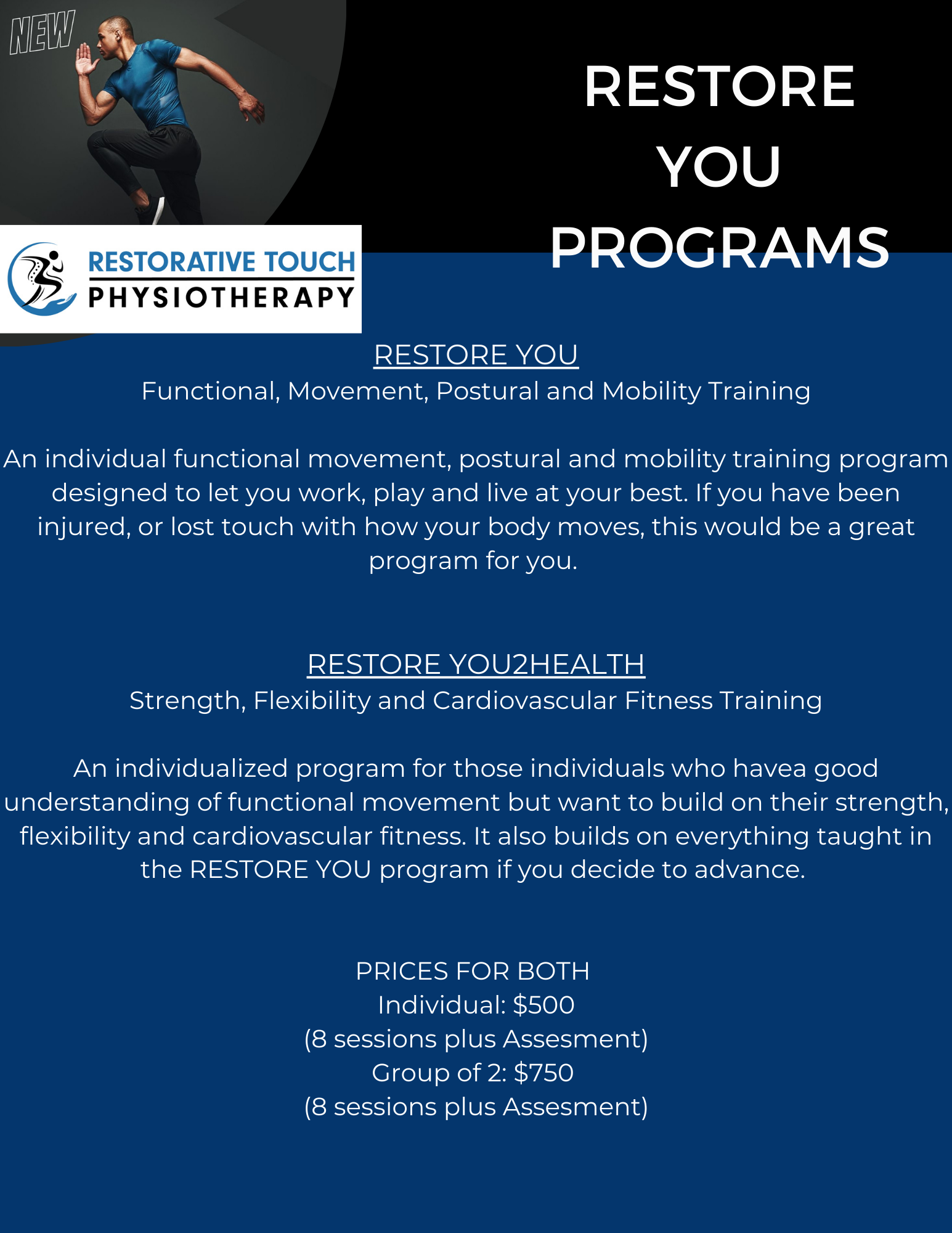 Restore You Program Page 1 From Restorative Touch Physiotherapy Hamilton Mountain