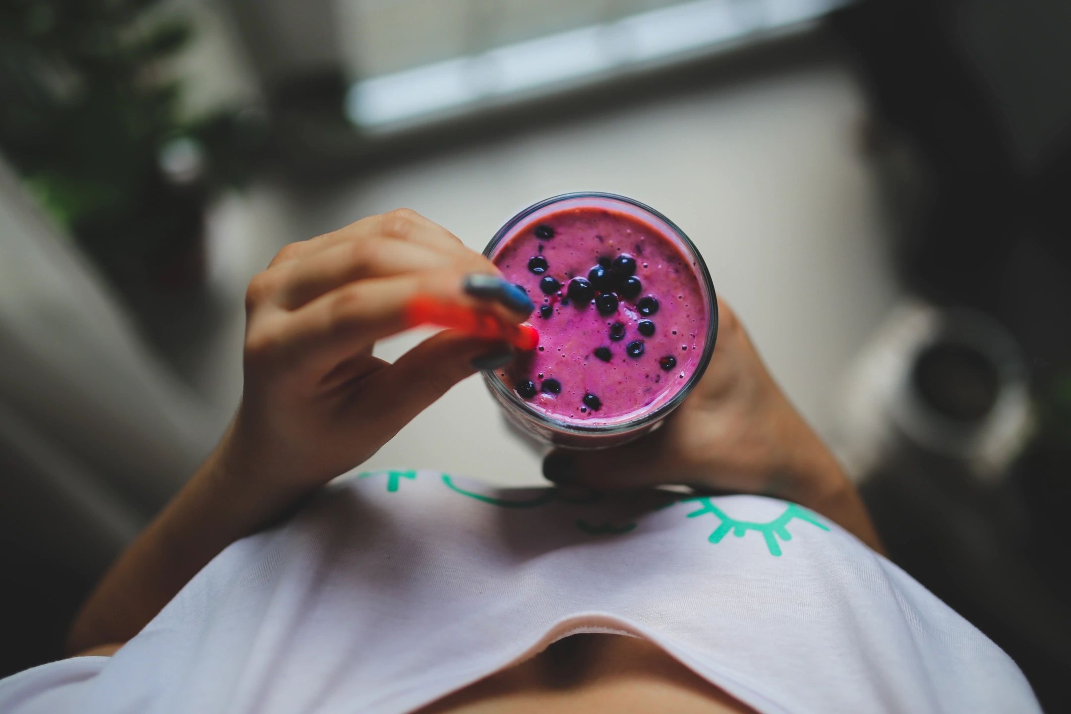 This is a photo of a smoothie.
